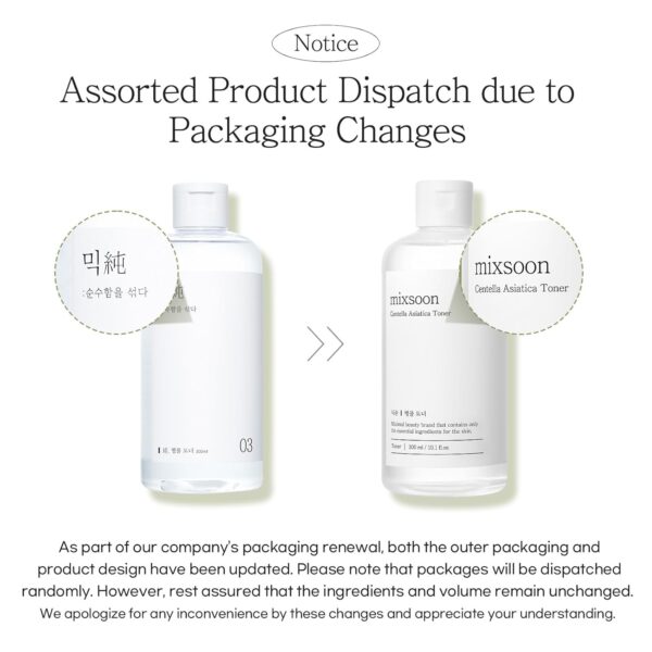 mixsoon Centella Asiatica Toner 10.14 fl oz / 300 ml - Image 2