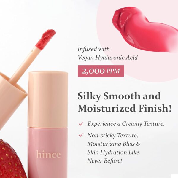 Hince Dewy Liquid Cheek Tint 6g - Raw Glow Blush for Glass Skin - Vegan, Lightweight, Weightless Watercolor (WARM FRECKLE, LC001) - Image 3