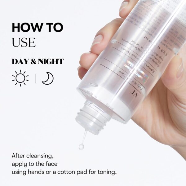 VT COSMETICS TX Toning Facial Toner with Tranexamic Acid, Niacinamide, Glutathione, Hydrating, Refreshing Toner for Dark Spots, Acne Scar, Exfoliating, Sensitive Skin, Korean Skincare, Fragrance-Free - Image 6