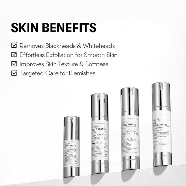 VT COSMETICS CICA Reedle Shot 100, Spicule Microneedling Serum for Pore Care & Exfoliation, Exosome, Centella Asiatica for Glass Skin, Skin Texture, Korean Liquid Skin Booster (1.69 Fl Oz / 50ml) - Image 4