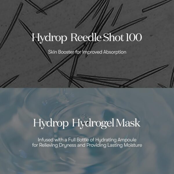 VT COSMETICS Hydrop Reedle Shot 100hl 2-Step Hydrogel Mask(34.5gx4ea), Intensive Hydrating, Exosome Hyaluronic Acid, Dewy & Glass Skin, Overnight Melting Mask, Korean Facial Mask - Image 3