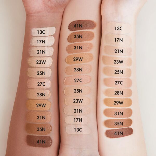 AGE20'S Signature Essence Pact SPF 50+ | Pack of 1 | 13C PORCELAIN | Cream Foundation, Dewy Finish, Natural Coverage | Korean Cushion Foundation - Image 6