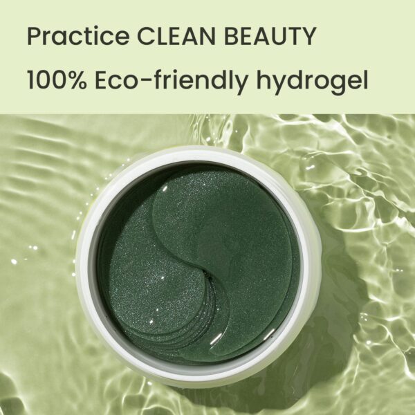 HEIMISH Matcha Biome Hydrogel Eye Patch - Anti Aging Under Eye Patches, Hydrating, Firming, Calming & Soothing Eye Mask with Matcha, Probiotics, for Dark Circles, Puffiness & Wrinkles, 1.4g/60ea - Image 7
