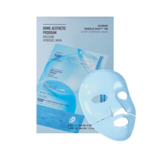 VT COSMETICS Hydrop Reedle Shot 100hl 2-Step Hydrogel Mask(34.5gx4ea), Intensive Hydrating, Exosome Hyaluronic Acid, Dewy & Glass Skin, Overnight Melting Mask, Korean Facial Mask