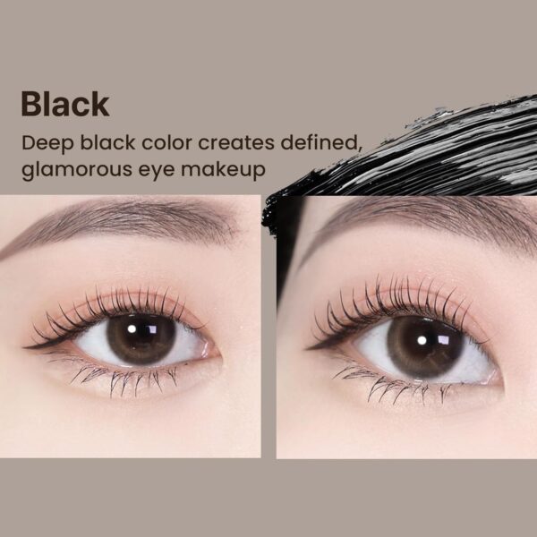 HEIMISH Dailism Smudge Stop Mascara, Volumizing & Lengthening, Long-lasting, Waterproof, Smudge-proof, Non-Clumping, Washable Cleansing Korean Mascara, 0.32oz/9g - Black Volume - Image 3
