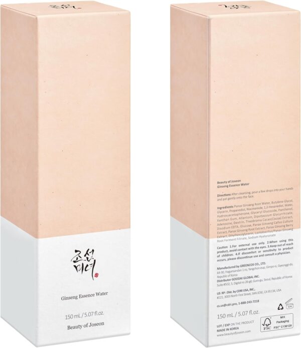 Beauty of Joseon Ginseng Essence Water Hydrating Face Toner for Dry, Dull Skin. Korean Moisturizing Skin Care for Men and Women 150ml, 5 fl.oz - Image 8