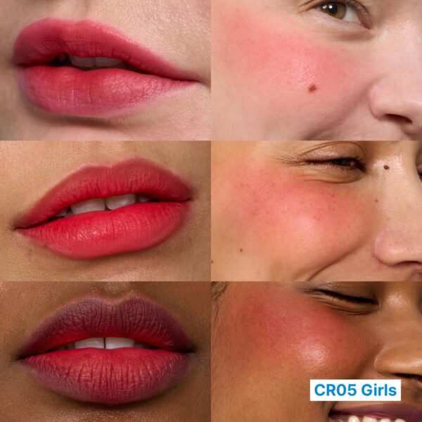 Blurry Pudding Pot | Airbrushed Blush & Lip, Buildable Pigment, Long-lasting, Lightweight, Easy to Blend, Natural Soft Matte Finish - Girls (Coral Red) | 0.17 oz - Image 2