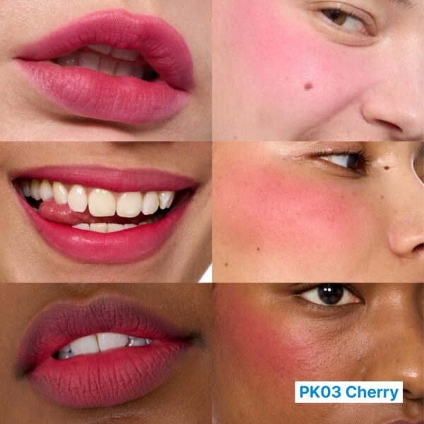 Blurry Pudding Pot | Airbrushed Blush & Lip, Buildable Pigment, Long-lasting, Lightweight, Easy to Blend, Natural Soft Matte Finish - Cherry (Vibrant Pink) | 0.17 oz - Image 2