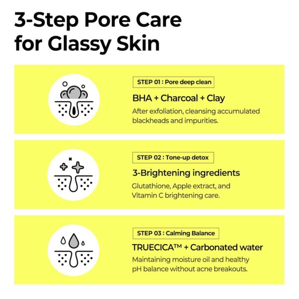 SOME BY MI Charcoal BHA Pore Clay Bubble Mask – 4.23oz, 120g – Korean Exfoliating Face Wash & Bubble Face Mask – Salicylic Acid Cleanser for Sebum and Pore Care with Natural BHA – Korean Skin Care - Image 5