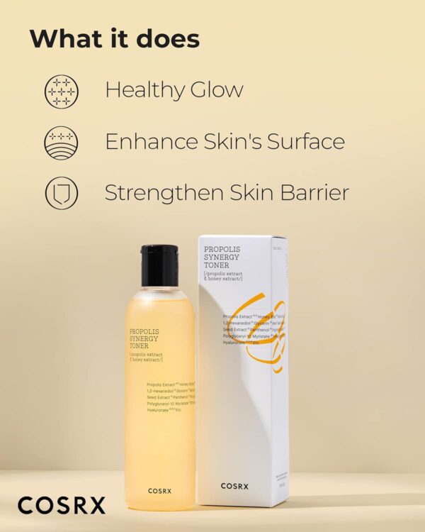 COSRX Full Fit Propolis Synergy Toner, 150ml / 5.07 fl.oz | Instant Moisture Boosting Toner, Propolis 72.6% Honey 10.7% Panthenol, Korean Skin Care - Image 3