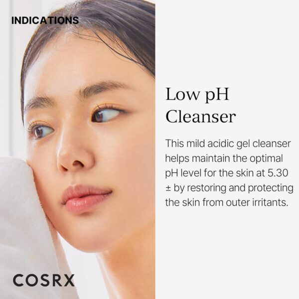 COSRX Low pH Good Morning Gel Face Cleanser, 5.07 fl oz, BHA Face Wash, Daily Mild Face Cleanser for Sensitive Skin, PH Balancing, Korean Skin Care, Korean Face Wash - Image 2