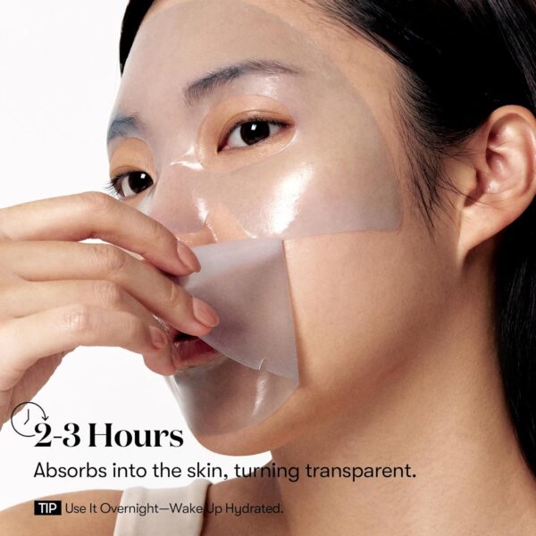 VT COSMETICS Hydrop Reedle Shot 100hl 2-Step Hydrogel Mask(34.5gx4ea), Intensive Hydrating, Exosome Hyaluronic Acid, Dewy & Glass Skin, Overnight Melting Mask, Korean Facial Mask - Image 5