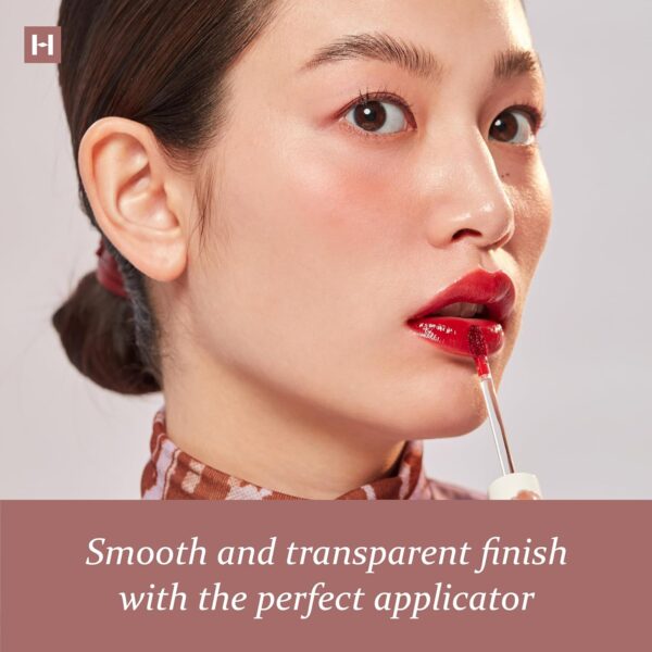 HINCE Mood Enhancer Water Liquid Glow - Non-Sticky & Waterproof Lip Stain for Women - Long Wearing Lip Gloss for Natural and Glass Glow - Moisturizing Liquid Makeup, 0.16 fl.oz. (RARE MOMENT) - Image 5