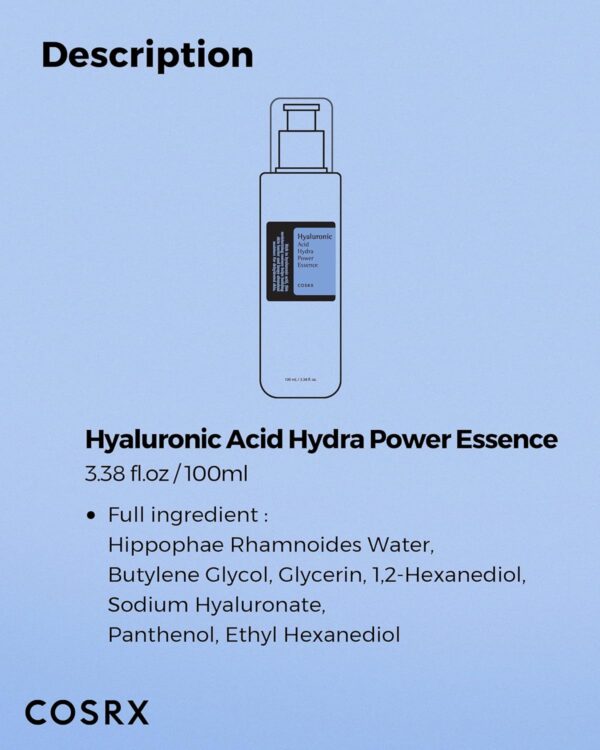 COSRX Hyaluronic Acid Toner, 3.38 fl.oz / 100ml, For Dry Skin, Lightweight Daily Essence, Day and Night, Korean Skin Care, Animal Testing Free, Paraben Free - Image 7