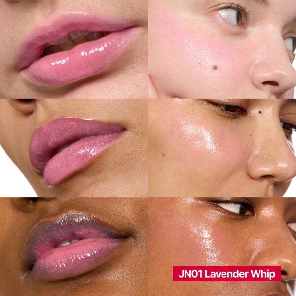 Glowy Jelly Pot + Keychain SET | Dewy Jelly Lip & Blush Color, Tinted Glow Jelly Balm, Dewy Buildable Finish – Lavender Whip (Creamy Lavender) | 0.14 oz - Image 3