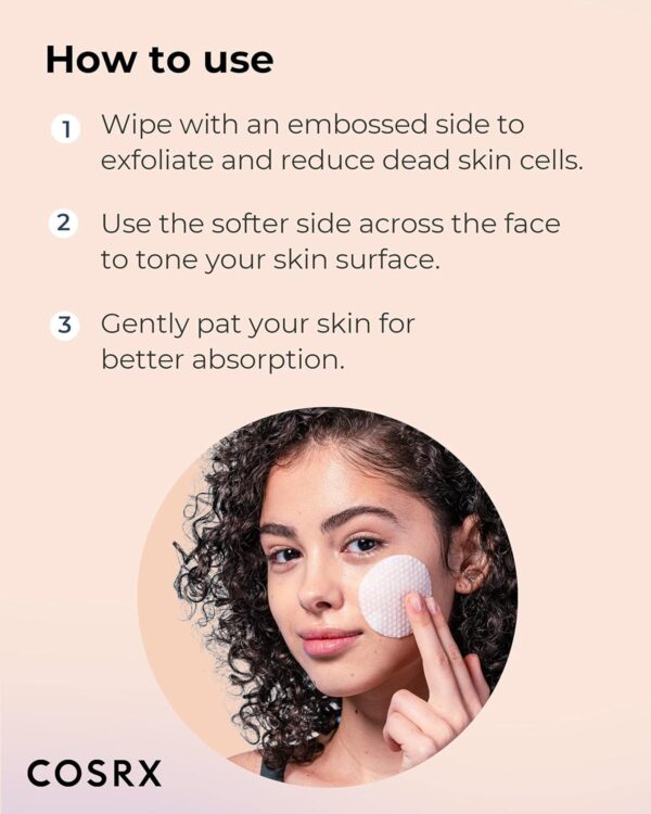 COSRX BHA Toner Pads, 70 Sheets, Exfoliating Pads for Dead Skin & Blackheads, Minimize Pores, Prevent Breakouts, Improve Skin Texture, Korean Skin Care - Image 5