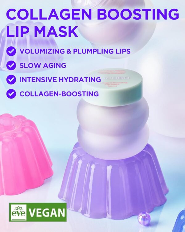 TOCOBO Collagen Boosting Lip Mask – Korean Overnight Lip Plumper Treatment with Fermented Collagen, Olive Oil & Lavender – Hydrating, Plumping, Exfoliating Balm for Smooth, Elastic Lips, 0.5 oz. - Image 2