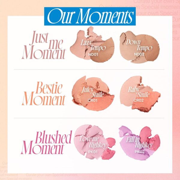 Mellow Dual Blush | ND01 Lazy Tempo | Dual Color, Jelly Texture, 12 Colors, Longwear, Long-lasting | 7.2g - Image 6