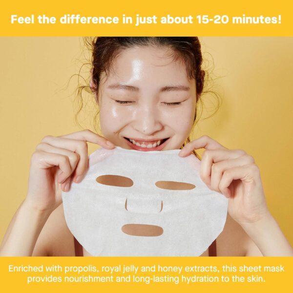 COSRX Propolis Nourishing Magnet Sheet Mask 21ml / 0.71 fl.oz | Honey Face Mask | Korean Skin Care, Cruelty Free, Paraben Free - Image 4
