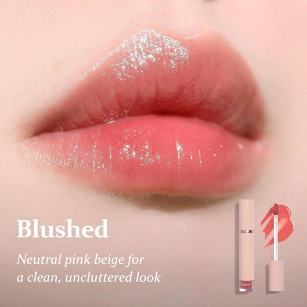 HINCE Mood Enhancer Water Liquid Glow - Non-Sticky & Waterproof Lip Stain for Women - Long Wearing Lip Gloss for Natural and Glass Glow - Moisturizing Liquid Makeup, 0.16 fl.oz. (BLUSHED) - Image 3