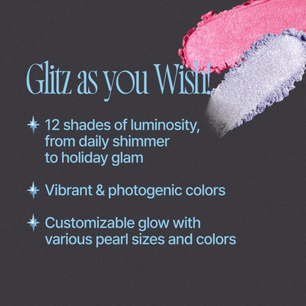 Glitz Stone Highlighter | 12 Vibrant, Photogenic Shades, Long-lasting Glow, Daily Shimmer to Bold Glitter, Inspired by Birthstones – Love Quartz | 4.6g - Image 4