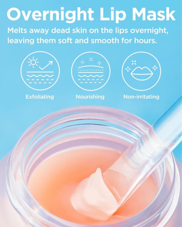 TOCOBO Vita Glazed Lip Mask – Korean Vegan Lip Scrub & Overnight Exfoliating Treatment for Dry, Chapped Lips – Hydrating, Plumping, Smoothing – Glazed Balm Texture, Non-Sticky, 0.68oz - Image 4