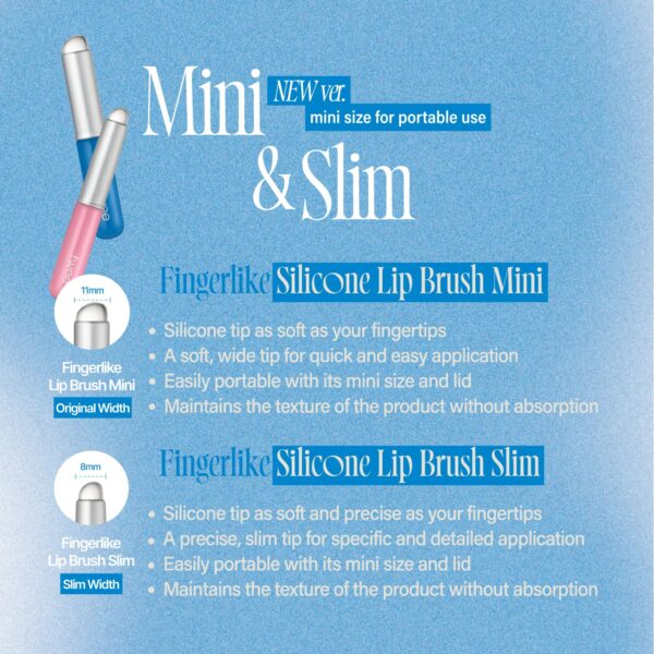 Fingerlike Silicone Lip Brush Mini | Multi-purpose Makeup Blending Brush with Lid - Image 5