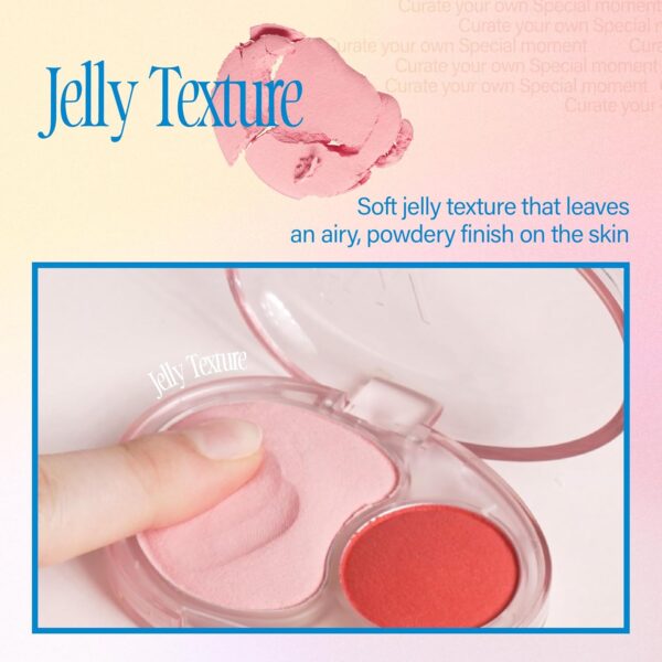 Mellow Dual Blush | ND01 Lazy Tempo | Dual Color, Jelly Texture, 12 Colors, Longwear, Long-lasting | 7.2g - Image 5