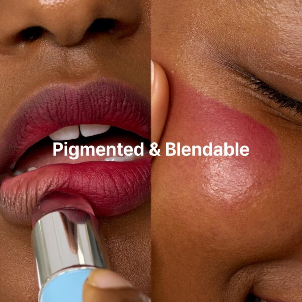 Blurry Pudding Pot + Keychain SET | Airbrushed Blush & Lip, Buildable Pigment, Long-lasting, Lightweight, Easy to Blend, Natural Soft Matte Finish Makeup – D-day (Neon Red) | 0.17 oz - Image 6
