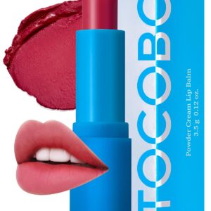 [TOCOBO] Powder Cream Lip Balm 031 Rose Burn 0.67 oz / 19g | Soft Matte Velvet Type Vegan Lip Balm & Creamy Powder Texture without Exfoliation, mother's day