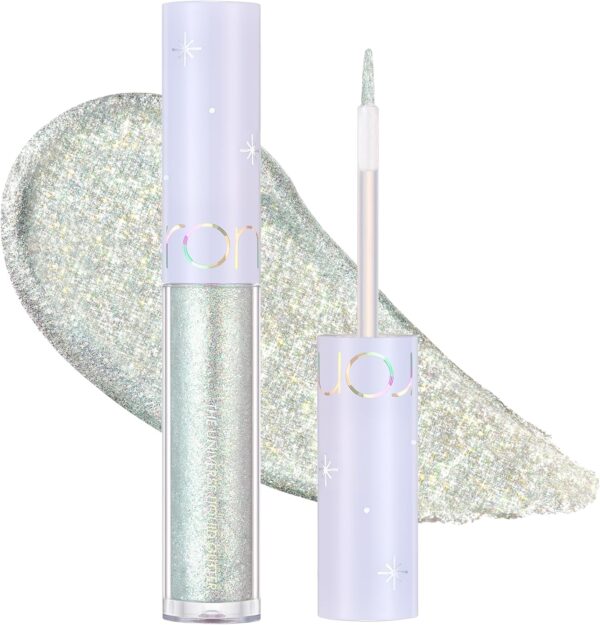 rom&nd The Universe Liquid Glitter (08 Minty Way) | Kbeauty, Sparkling Eyes, Transparent Glitter, Long Lasting, Easy to Apply