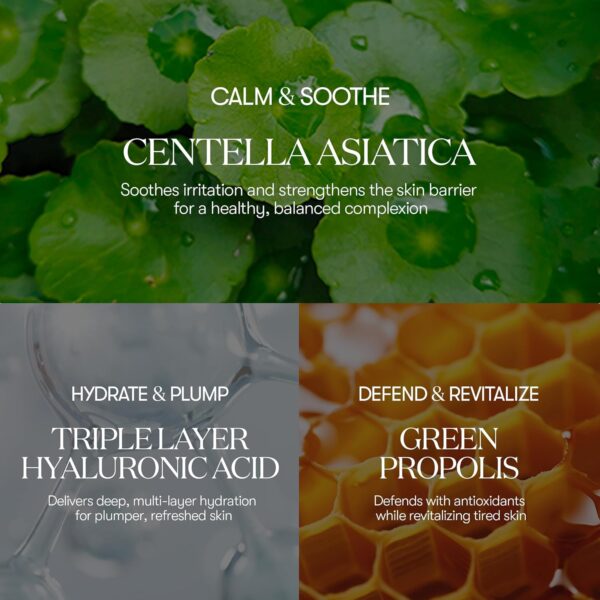 VT COSMETICS CICA Daily Soothing Mask 30 Sheets, Centella Asiatica & Hyaluronic Acid for Moisturizing & Hydrating, Instant Calm & Glow, Skin Softening Facial Mask, Korean Face Mask - Image 3